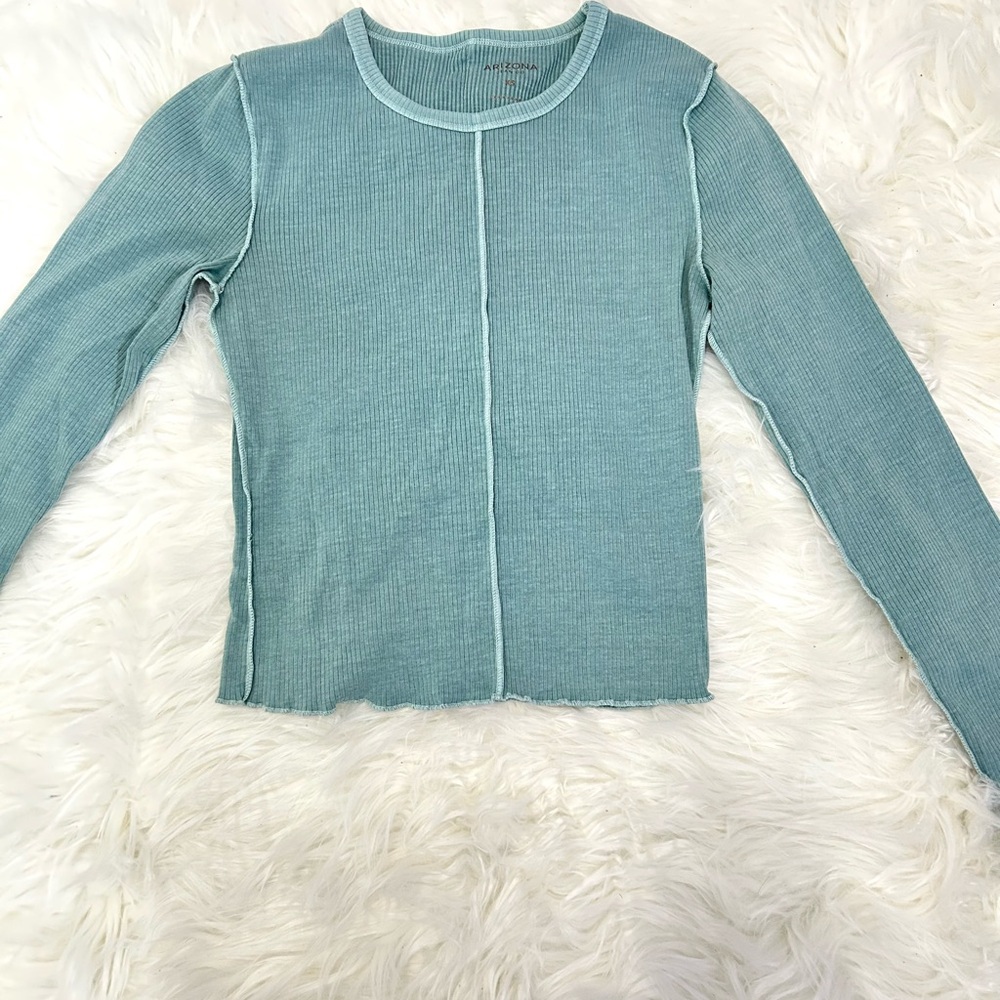 Women's size XS Turquoise Long Sleeve Top